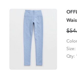 Aerie High Waisted Cross Back Leggings